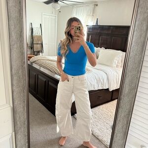 REVOLVE Blue Fitted Top
